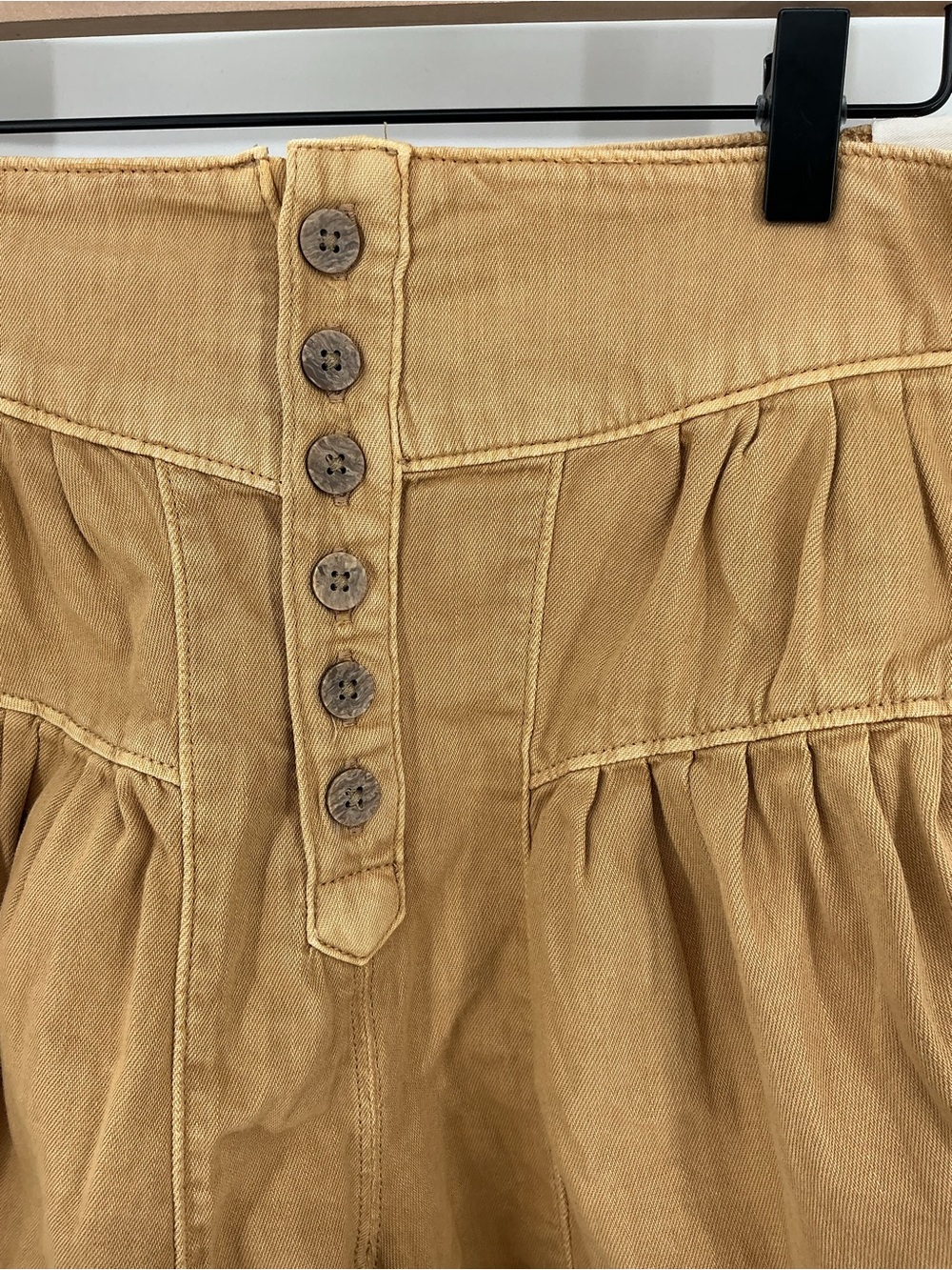 Free People We The Free Fleur Shorts Washed Brown Size Large NWT - Picture 5 of 8